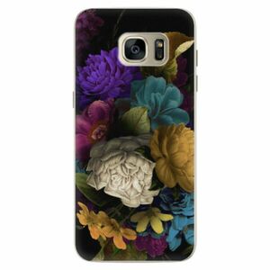 Silikonové pouzdro iSaprio - Dark Flowers - Samsung Galaxy S7 Edge obraz