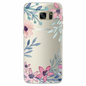 Silikonové pouzdro iSaprio - Leaves and Flowers - Samsung Galaxy S7 Edge obraz