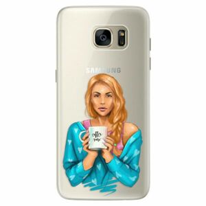Silikonové pouzdro iSaprio - Coffe Now - Redhead - Samsung Galaxy S7 Edge obraz