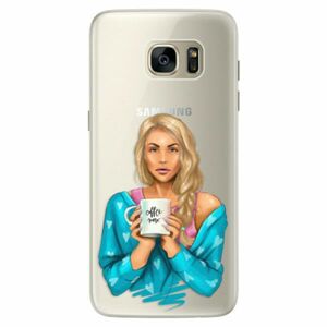 Silikonové pouzdro iSaprio - Coffe Now - Blond - Samsung Galaxy S7 Edge obraz