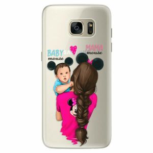 Silikonové pouzdro iSaprio - Mama Mouse Brunette and Boy - Samsung Galaxy S7 Edge obraz