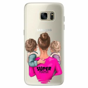 Silikonové pouzdro iSaprio - Super Mama - Two Boys - Samsung Galaxy S7 Edge obraz