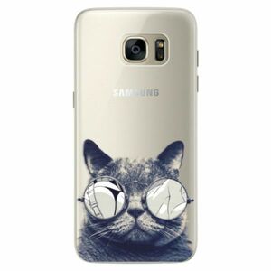 Silikonové pouzdro iSaprio - Crazy Cat 01 - Samsung Galaxy S7 Edge obraz