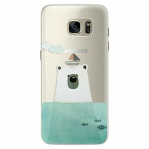 Silikonové pouzdro iSaprio - Bear With Boat - Samsung Galaxy S7 Edge obraz