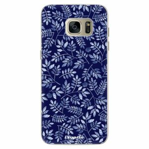 Silikonové pouzdro iSaprio - Blue Leaves 05 - Samsung Galaxy S7 Edge obraz