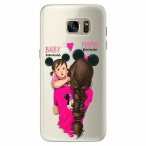 Silikonové pouzdro iSaprio - Mama Mouse Brunette and Girl - Samsung Galaxy S7 obraz