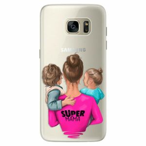 Silikonové pouzdro iSaprio - Super Mama - Boy and Girl - Samsung Galaxy S7 obraz