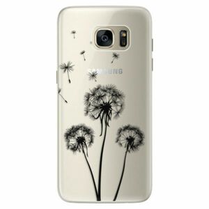 Silikonové pouzdro iSaprio - Three Dandelions - black - Samsung Galaxy S7 obraz