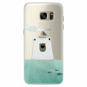 Silikonové pouzdro iSaprio - Bear With Boat - Samsung Galaxy S7 obraz