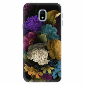 Silikonové pouzdro iSaprio - Dark Flowers - Samsung Galaxy J3 2017 obraz