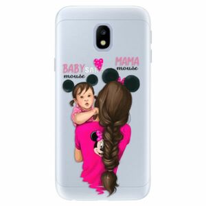 Silikonové pouzdro iSaprio - Mama Mouse Brunette and Girl - Samsung Galaxy J3 2017 obraz