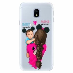 Silikonové pouzdro iSaprio - Mama Mouse Brunette and Boy - Samsung Galaxy J3 2017 obraz