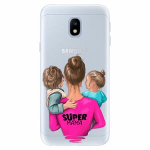 Silikonové pouzdro iSaprio - Super Mama - Boy and Girl - Samsung Galaxy J3 2017 obraz