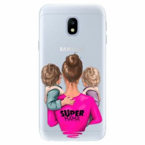 Silikonové pouzdro iSaprio - Super Mama - Two Boys - Samsung Galaxy J3 2017 obraz