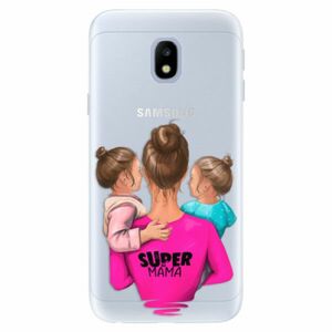 Silikonové pouzdro iSaprio - Super Mama - Two Girls - Samsung Galaxy J3 2017 obraz
