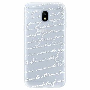 Silikonové pouzdro iSaprio - Handwriting 01 - white - Samsung Galaxy J3 2017 obraz