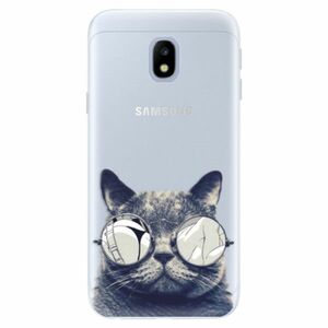 Silikonové pouzdro iSaprio - Crazy Cat 01 - Samsung Galaxy J3 2017 obraz