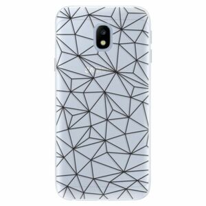 Silikonové pouzdro iSaprio - Abstract Triangles 03 - black - Samsung Galaxy J3 2017 obraz