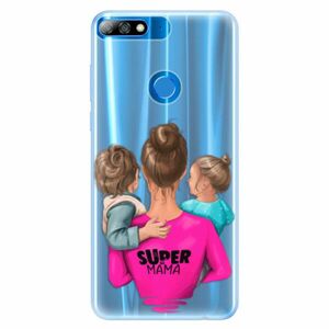 Silikonové pouzdro iSaprio - Super Mama - Boy and Girl - Huawei Y7 Prime 2018 obraz