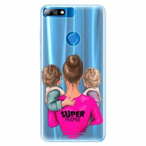 Silikonové pouzdro iSaprio - Super Mama - Two Boys - Huawei Y7 Prime 2018 obraz