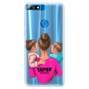 Silikonové pouzdro iSaprio - Super Mama - Two Girls - Huawei Y7 Prime 2018 obraz