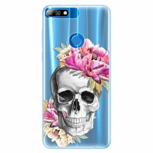 Silikonové pouzdro iSaprio - Pretty Skull - Huawei Y7 Prime 2018 obraz