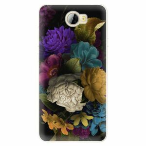 Silikonové pouzdro iSaprio - Dark Flowers - Huawei Y5 II / Y6 II Compact obraz