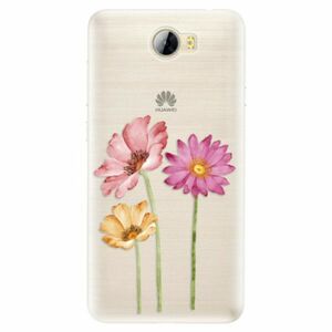 Silikonové pouzdro iSaprio - Three Flowers - Huawei Y5 II / Y6 II Compact obraz