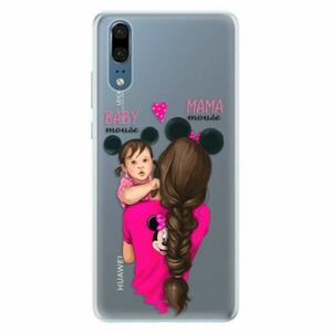 Silikonové pouzdro iSaprio - Mama Mouse Brunette and Girl - Huawei P20 obraz