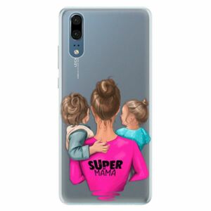 Silikonové pouzdro iSaprio - Super Mama - Boy and Girl - Huawei P20 obraz