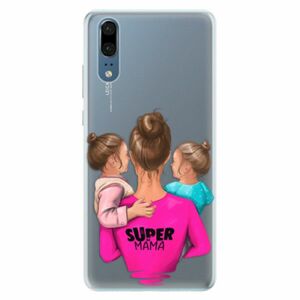 Silikonové pouzdro iSaprio - Super Mama - Two Girls - Huawei P20 obraz