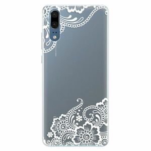 Silikonové pouzdro iSaprio - White Lace 02 - Huawei P20 obraz