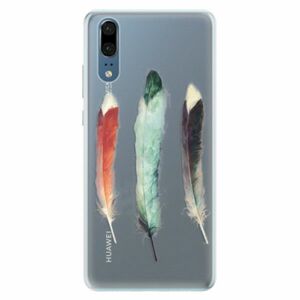 Silikonové pouzdro iSaprio - Three Feathers - Huawei P20 obraz