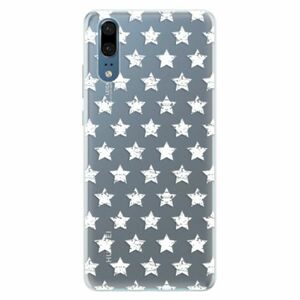 Silikonové pouzdro iSaprio - Stars Pattern - white - Huawei P20 obraz