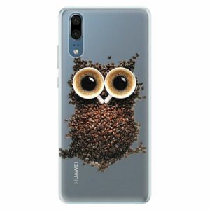 Silikonové pouzdro iSaprio - Owl And Coffee - Huawei P20 obraz