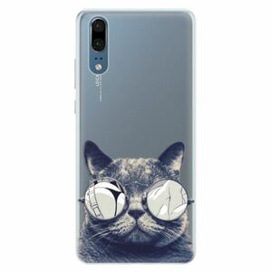 Silikonové pouzdro iSaprio - Crazy Cat 01 - Huawei P20 obraz