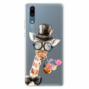 Silikonové pouzdro iSaprio - Sir Giraffe - Huawei P20 obraz