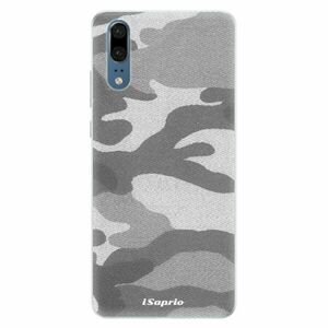 Silikonové pouzdro iSaprio - Gray Camuflage 02 - Huawei P20 obraz