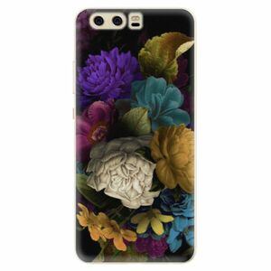 Silikonové pouzdro iSaprio - Dark Flowers - Huawei P10 obraz
