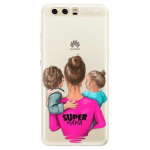 Silikonové pouzdro iSaprio - Super Mama - Boy and Girl - Huawei P10 obraz