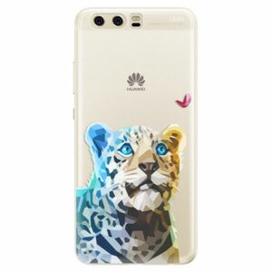 Silikonové pouzdro iSaprio - Leopard With Butterfly - Huawei P10 obraz