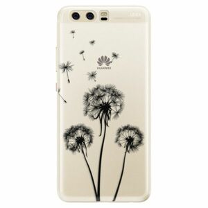 Silikonové pouzdro iSaprio - Three Dandelions - black - Huawei P10 obraz