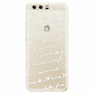 Silikonové pouzdro iSaprio - Handwriting 01 - white - Huawei P10 obraz