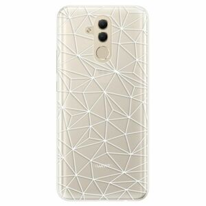 Silikonové pouzdro iSaprio - Abstract Triangles 03 - white - Huawei Mate 20 Lite obraz