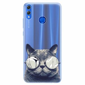 Silikonové pouzdro iSaprio - Crazy Cat 01 - Huawei Honor 8X obraz