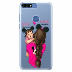 Silikonové pouzdro iSaprio - Mama Mouse Brunette and Girl - Huawei Honor 7C obraz