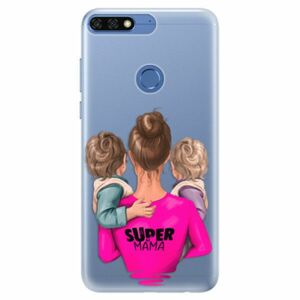 Silikonové pouzdro iSaprio - Super Mama - Two Boys - Huawei Honor 7C obraz