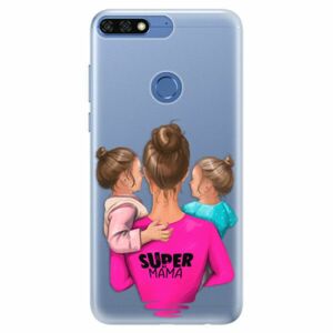 Silikonové pouzdro iSaprio - Super Mama - Two Girls - Huawei Honor 7C obraz