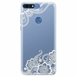 Silikonové pouzdro iSaprio - White Lace 02 - Huawei Honor 7C obraz