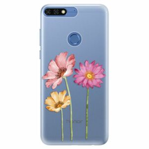 Silikonové pouzdro iSaprio - Three Flowers - Huawei Honor 7C obraz